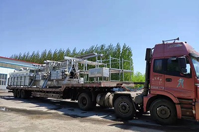 Delivery of large assembly line equipment